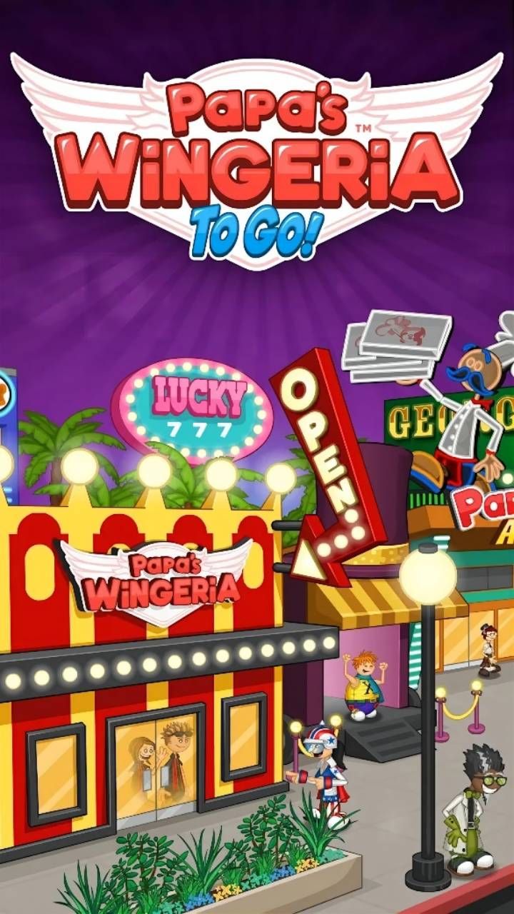Papa's Wingeria To Go! | Gameyoungerdns－dedicated to the dreams and wonders  of the young crowd, play with your own colors in the game!